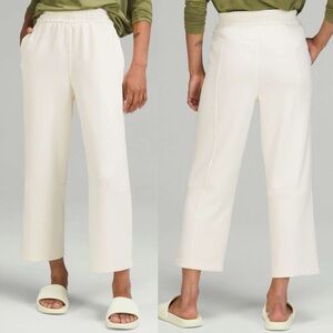 Lululemon Softstreme High Rise Straight Leg Crop Pants Lemon Sorbet Yellow